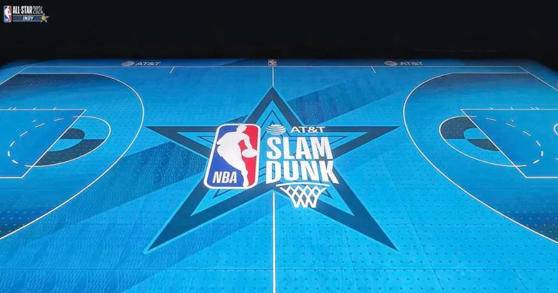 A quadra de LED interativa do NBA All-Star Game