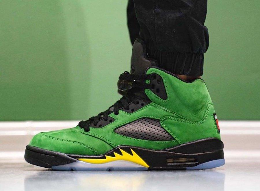 jordan green apple 5