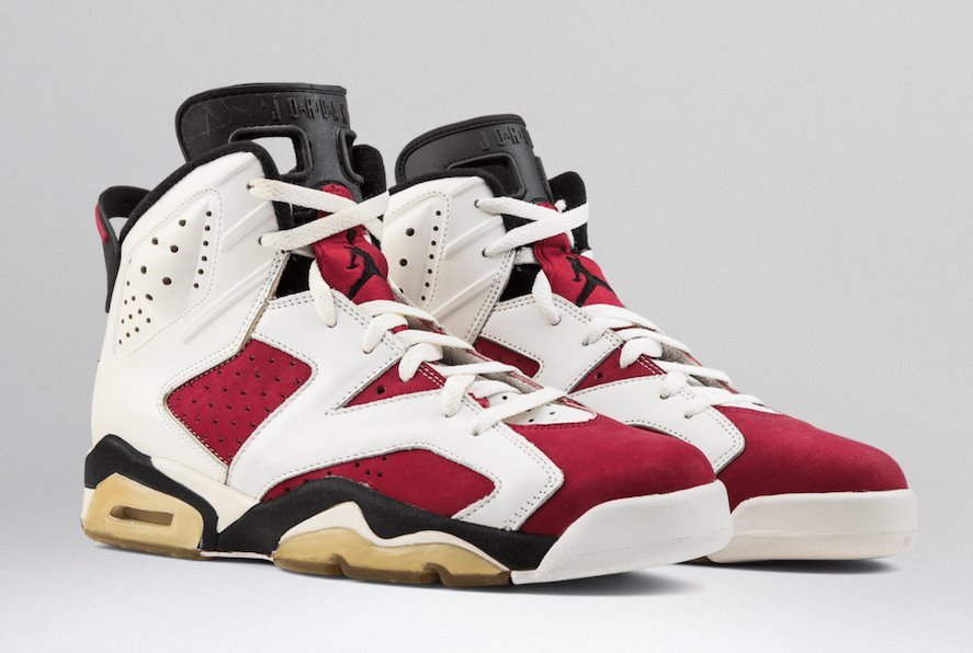 新品Nike Air Jordan 6 Retro Carmine NIKE AIR JORDAN 6 RETRO GS CARMINE