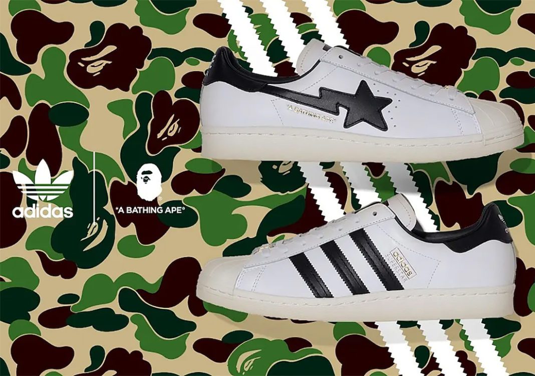 BAPE anuncia o lançamento de novos Adidas Superstar | THE GAME