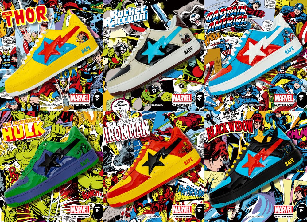 BAPE prepara nova coleção Marvel x BapeSta | THE GAME