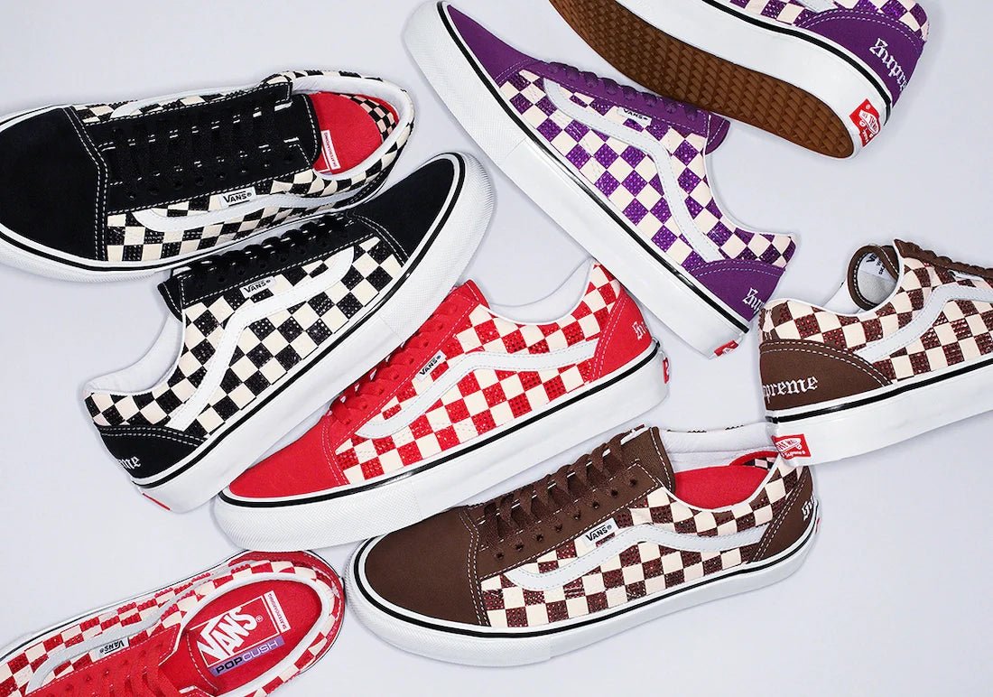 Supreme®/Swarovski® Vans® Coleção Supreme x Swarovski x Vans Old Skool será lançada amanhã