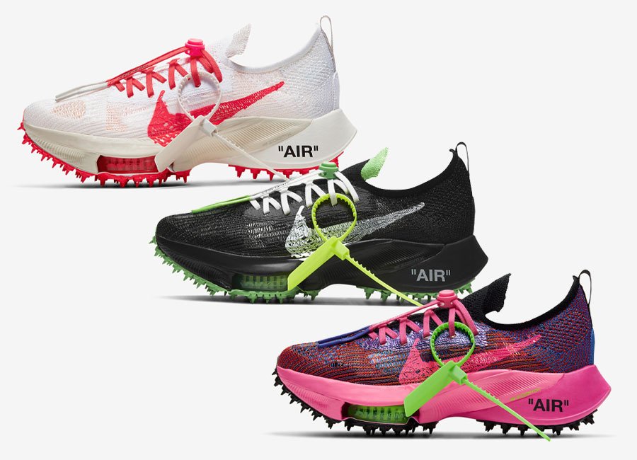 Nike revela fotos oficiais do Off-White x Nike Air Zoom Tempo NEXT
