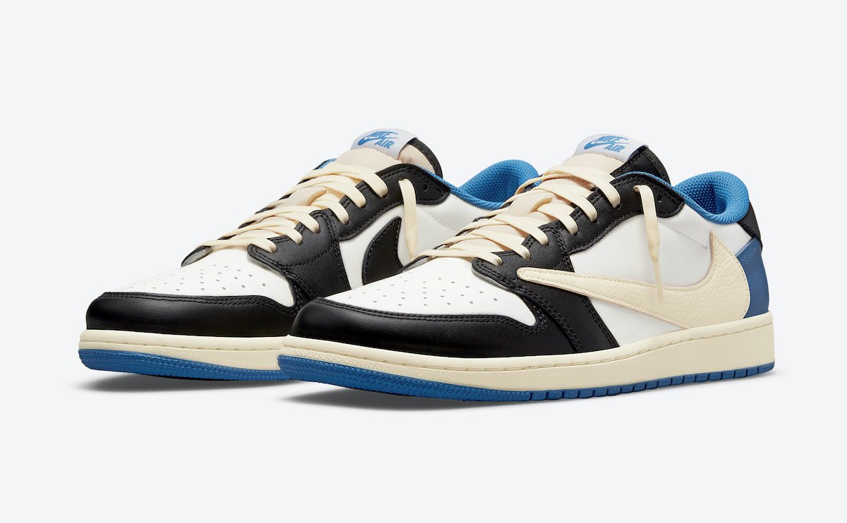Tênis Nike Air Jordan 1 Low Travis Scott x Fragment