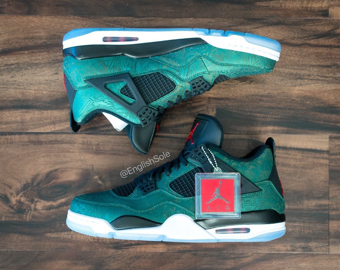 Perfil English Sole detalha a raridade Air Jordan 4 Green Laser