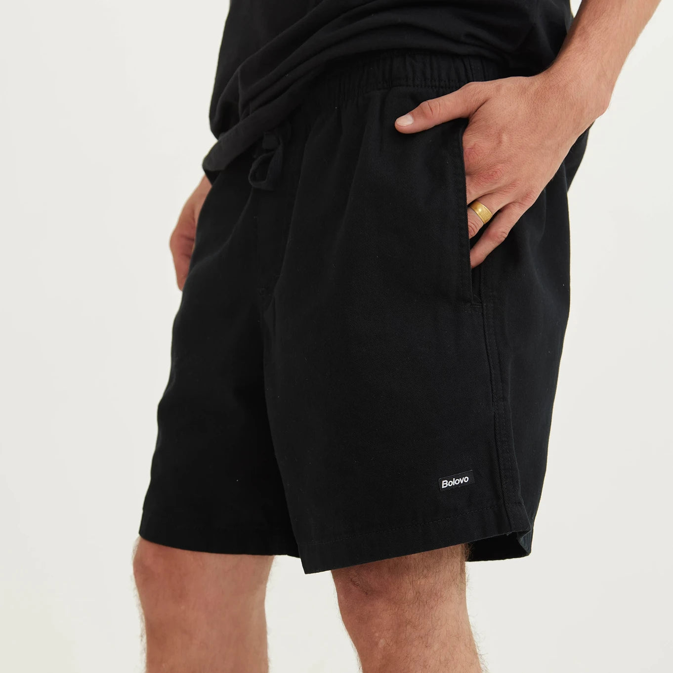 Pants & Shorts BOLOVO FDS Shorts Preto Sarja - THE GAME