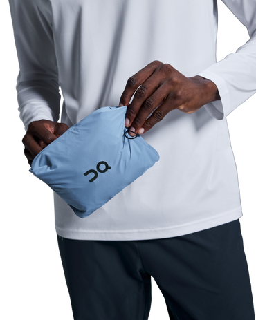 Hoodie ON RUNNING Weather Jacket "Chambray Midnight" - THE GAME