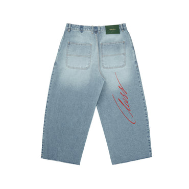 Wide Jeans Pants Class "Serigraphy Blue"