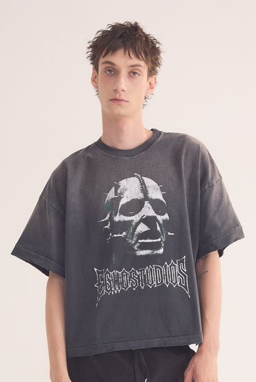 Torment Overboxy Tee "Faded Black"