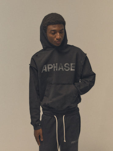 Classic Frontal Hoodie "Stone Black"