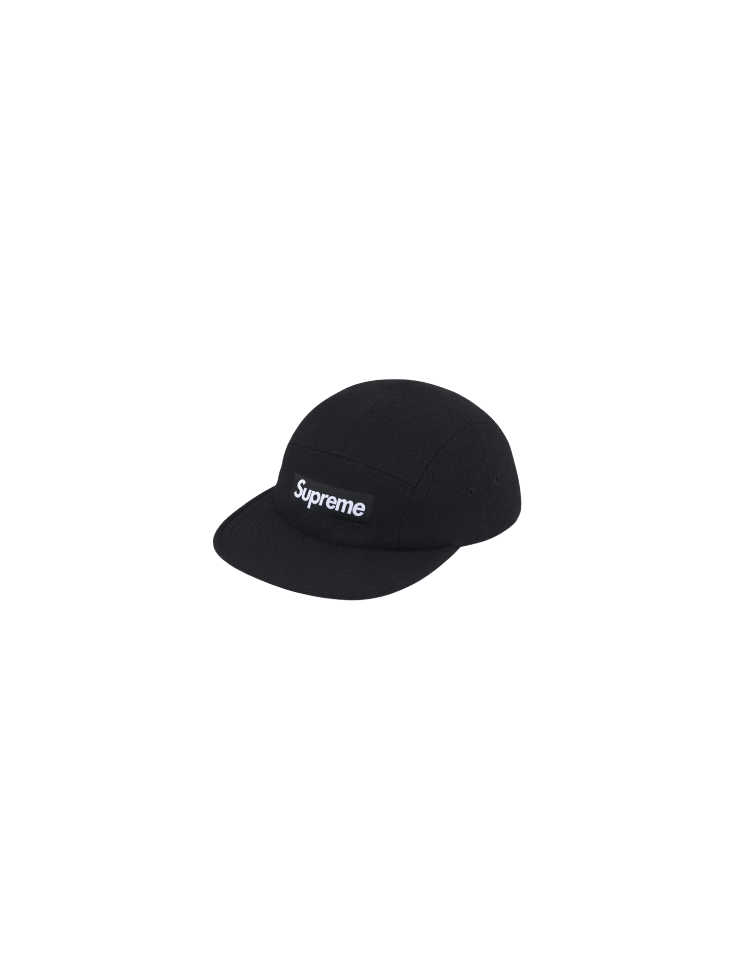 Harris Tweed Camp Cap "Black"