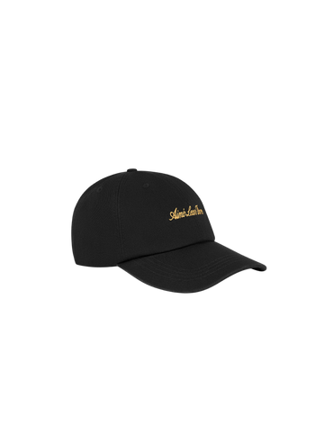 Washed Script Hat "Jet Black"