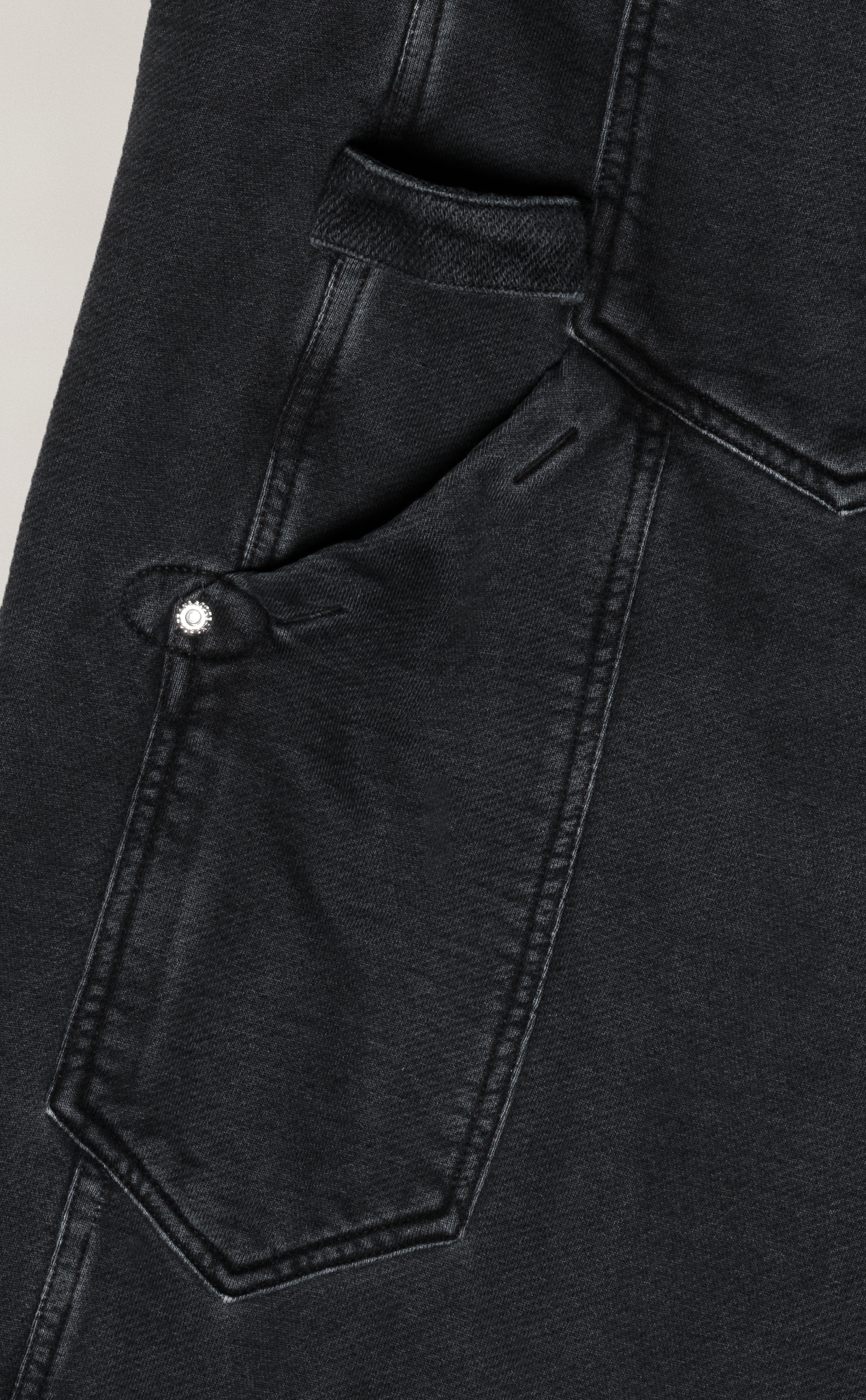 Pants & Shorts QUADRO CREATIONS Calça Fixer Straight Stoned "Preto" - THE GAME