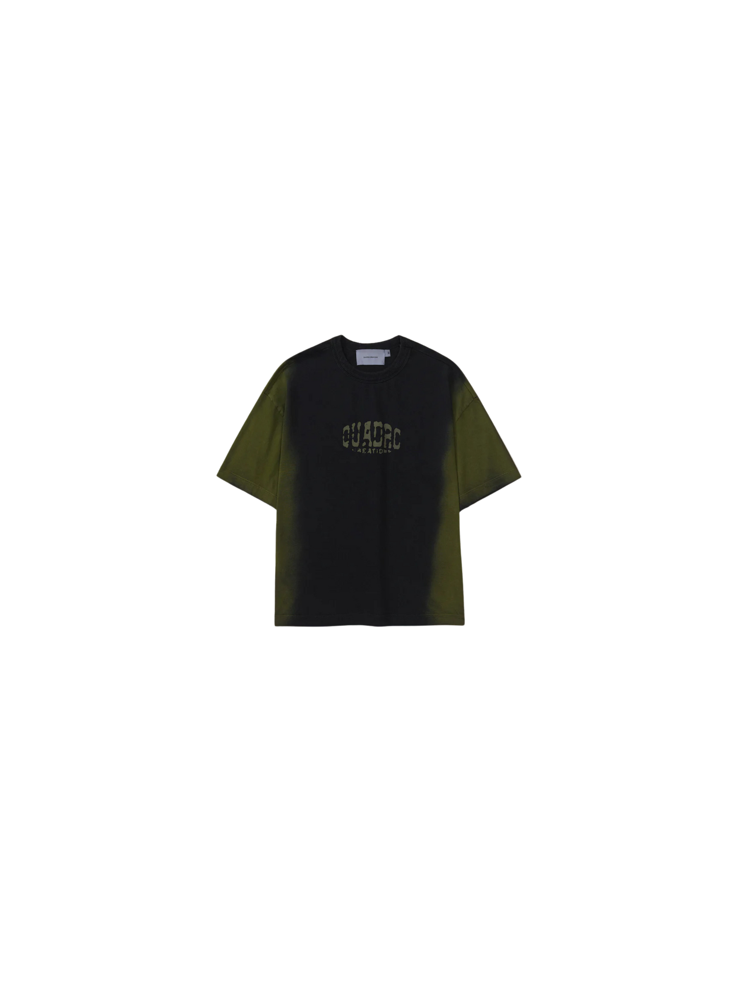 Camiseta QC Arco Boxy Tie Dye "Verde"
