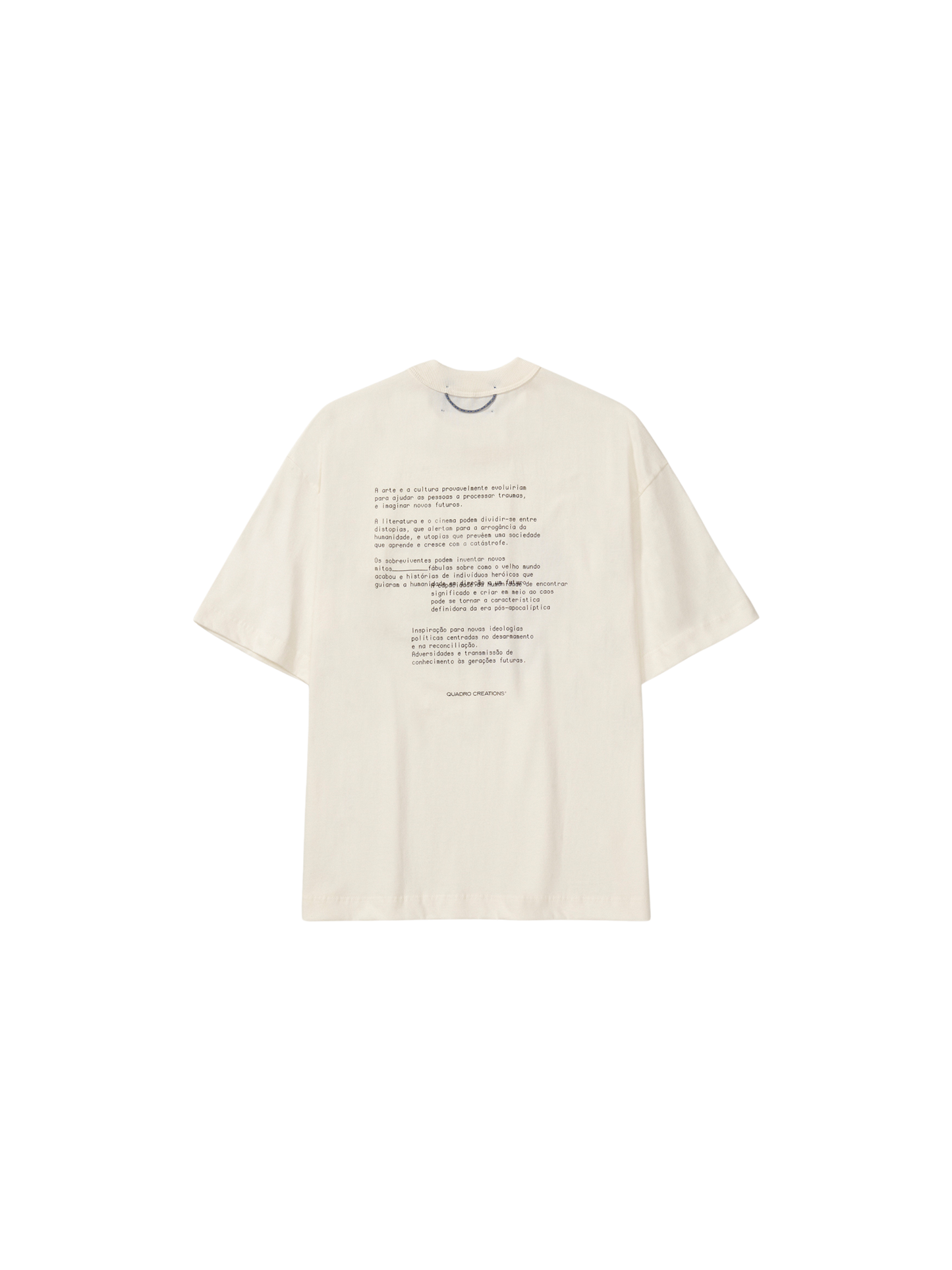 Camiseta 24 de Outubro Boxy "Off White"