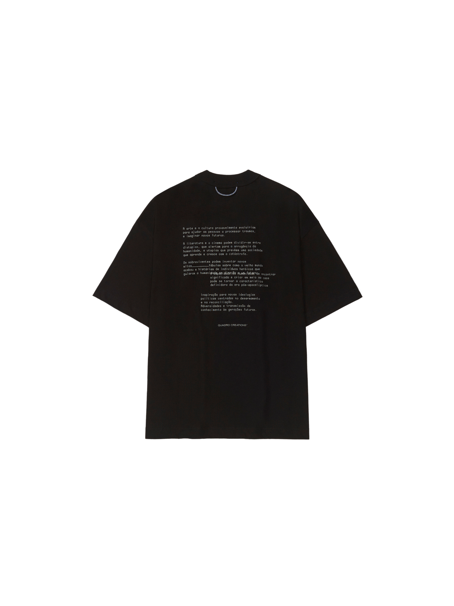 Camiseta 24 de Outubro Boxy "Preto"