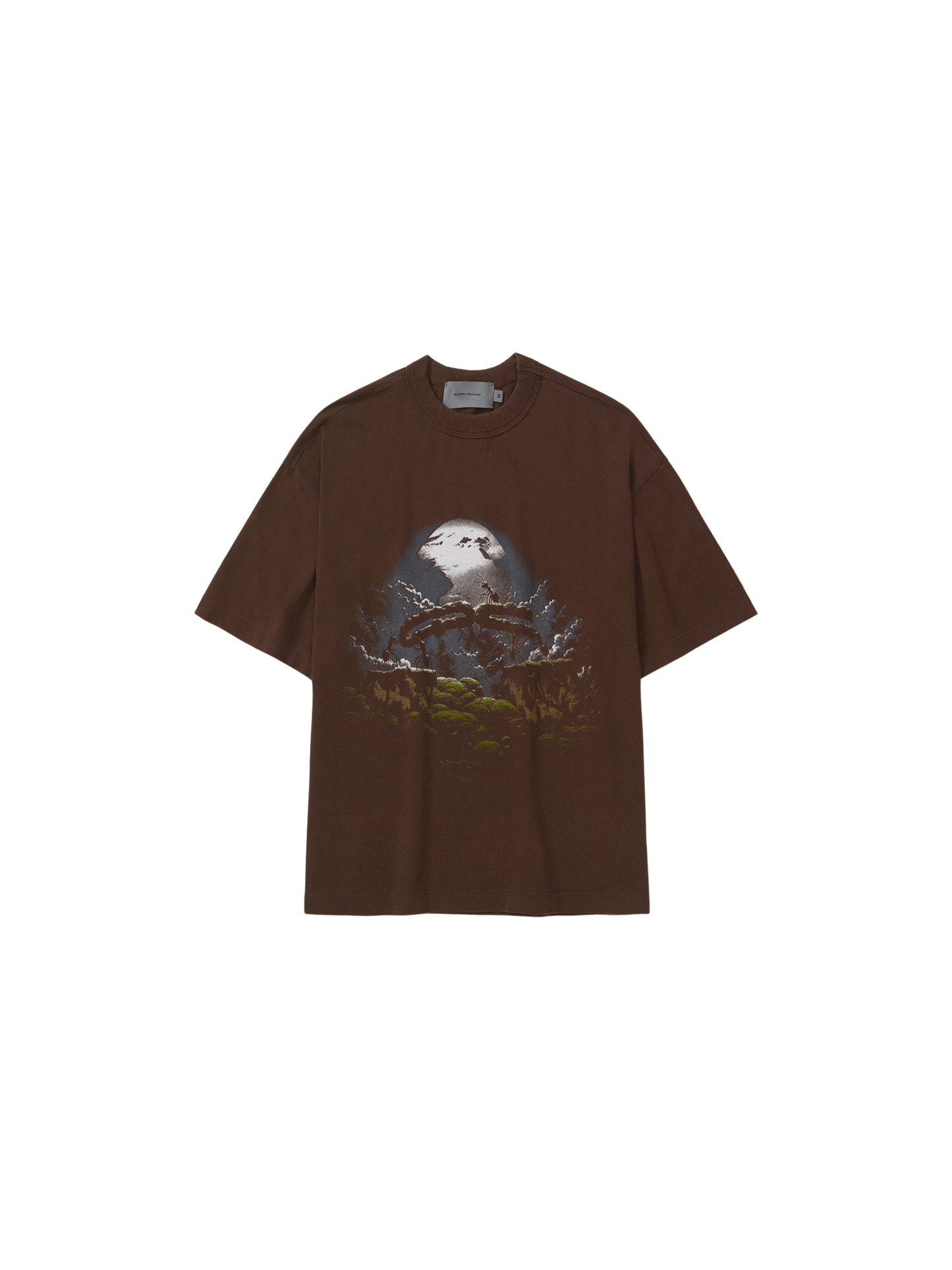 Camiseta Formigas Boxy "Stoned Marrom"