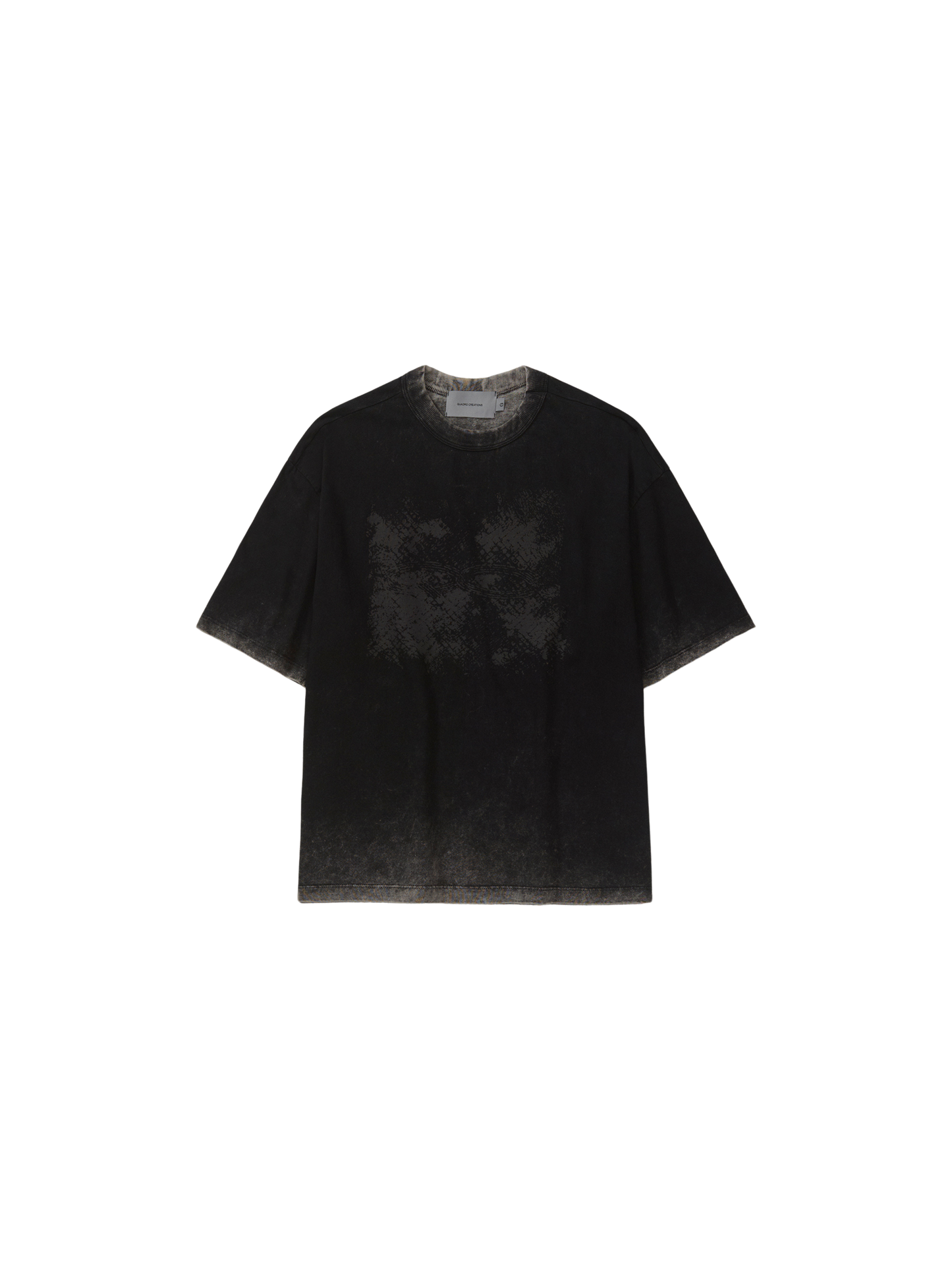 Camiseta Particulas Boxy "Stoned Preto"