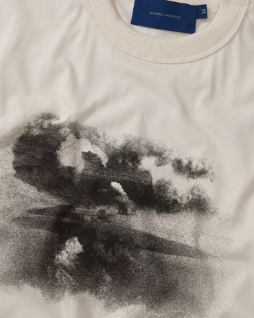 Camiseta 24 de Outubro Boxy "Off White"