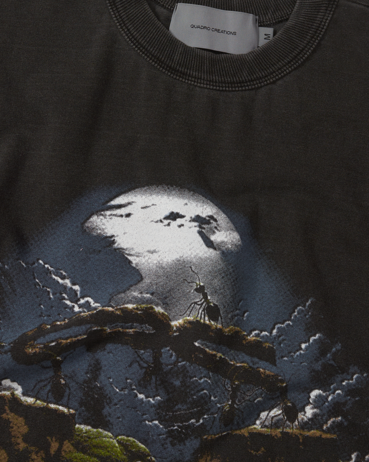 Camiseta Formigas Boxy "Stoned Preto"