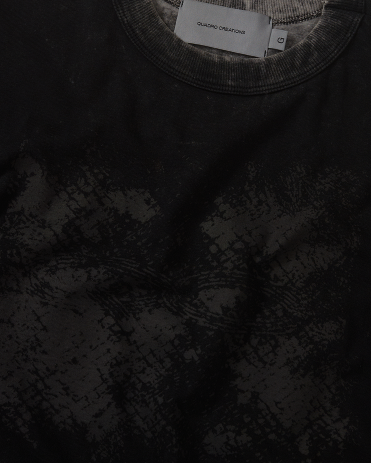 Camiseta Particulas Boxy "Stoned Preto"