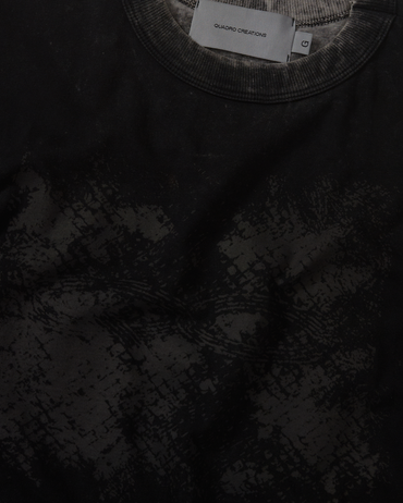 Camiseta Particulas Boxy "Stoned Preto"