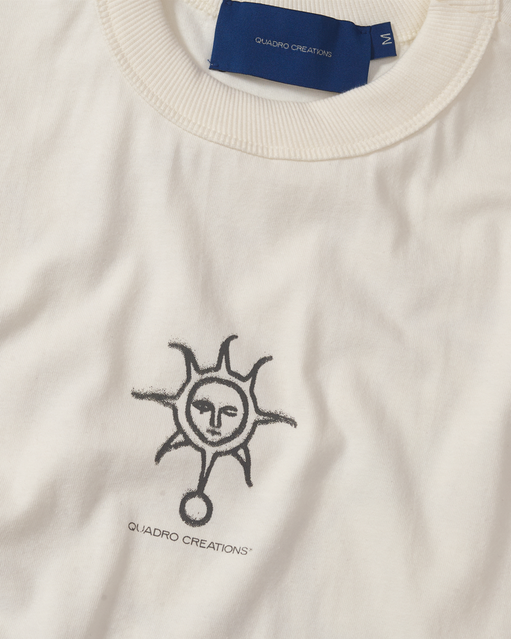 Camiseta Sol em S.A. Boxy "Off White"