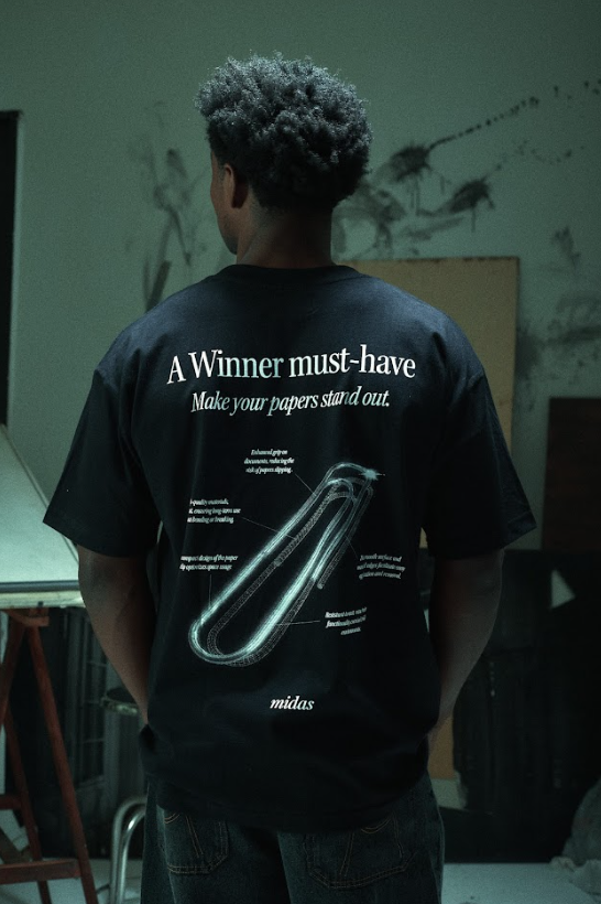 Clips T-shirt Oversized "Black"