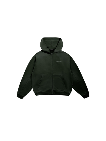 Classic Zip Hoodie "Stone Green"