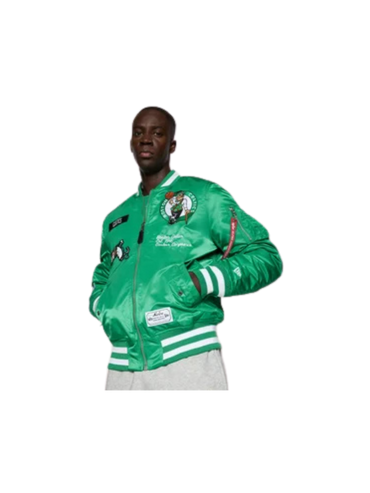 Alpha Industries X New Era Bomber Jacket Boston Celtcs "Green"