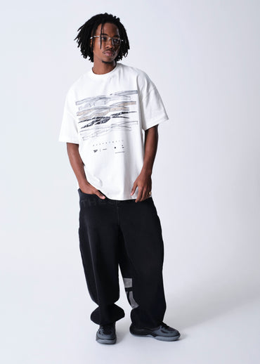 T-Shirt Oversized Layers "Off White"
