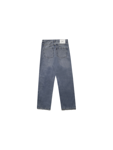 Straight Denim Pants "Worn Blue"
