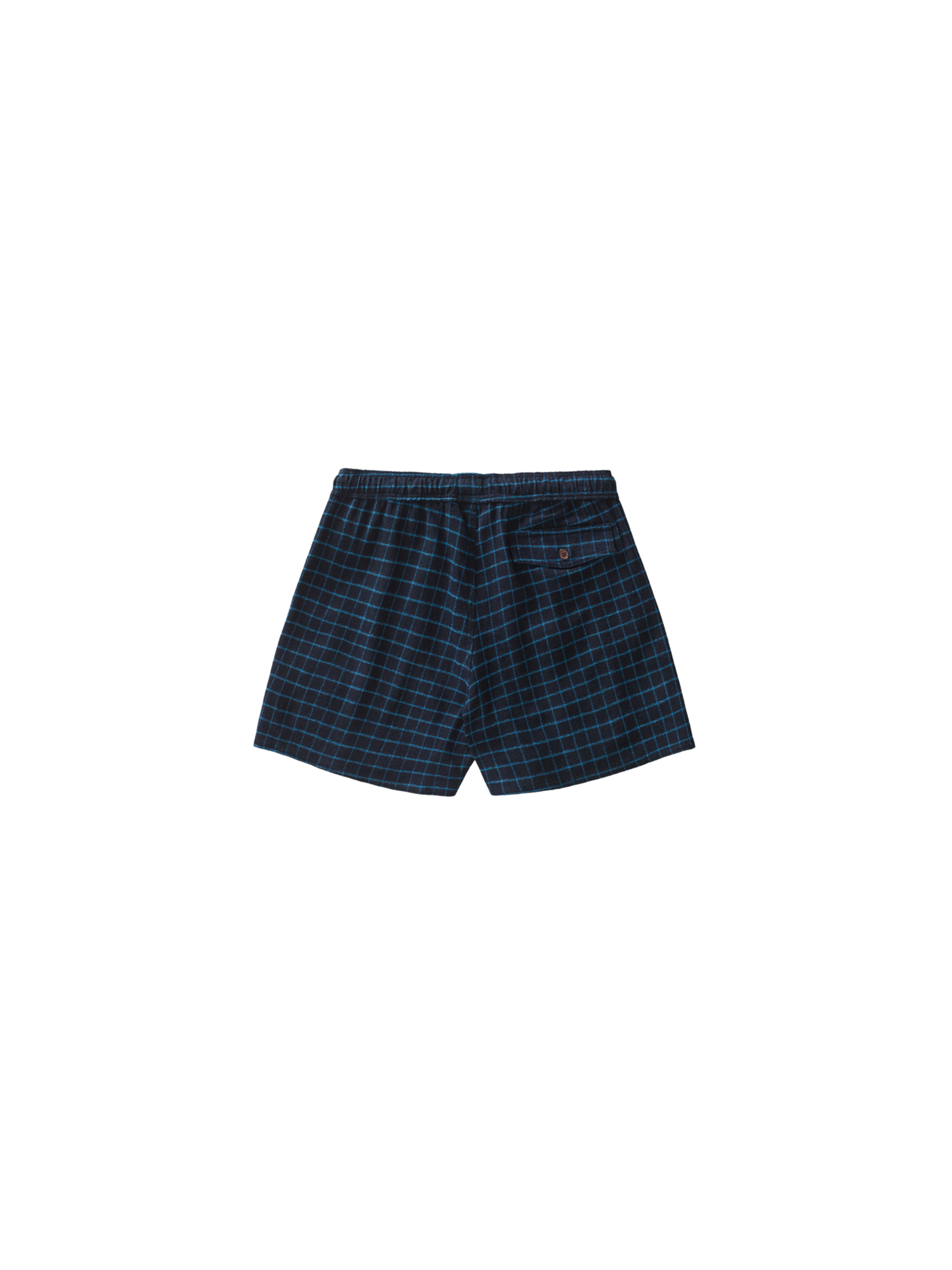 Navy Plaid Shorts
