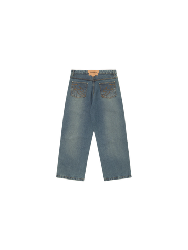 Calça Jeans Reta "Azul"