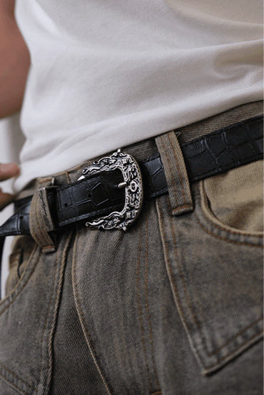 Black Croco Belt