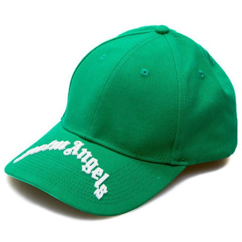 PALM ANGELS - Curved Logo Cap "Green" - THE GAME