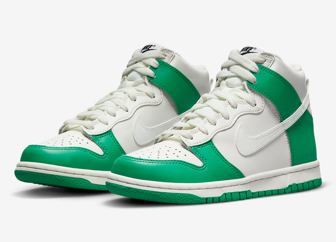 Nike divulga fotos oficiais do Dunk High GS "White Green"