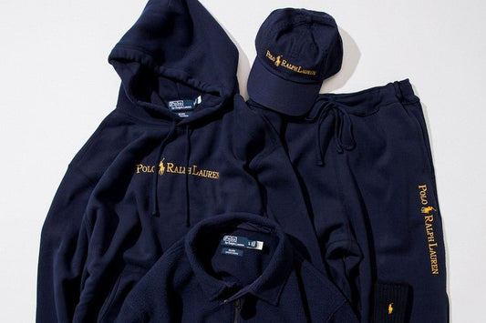 A atual cápsula BEAMS x Polo Ralph Lauren “Navy and Gold Logo Collection” - THE GAME