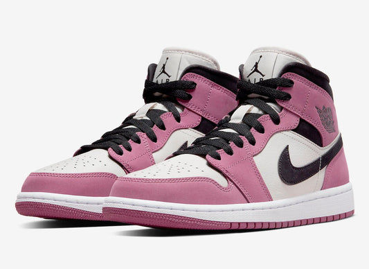 Air Jordan 1 Mid Berry Pink - THE GAME