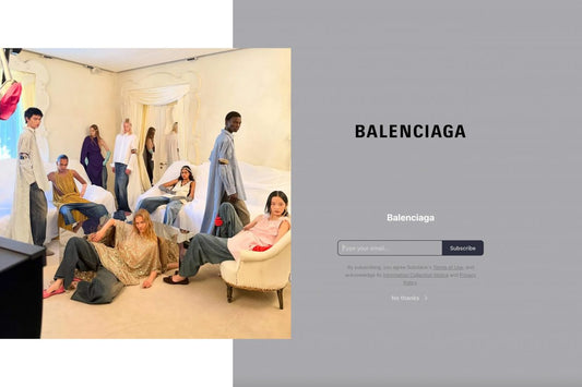 Balenciaga aposta em campanhas escritas na era da IA