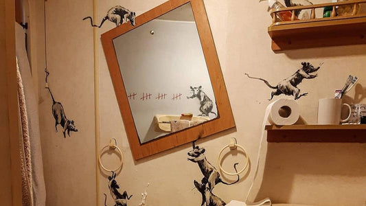 Banksy transforma seu banheiro em instalação artística durante a quarentena - THE GAME
