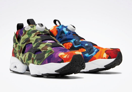 BAPE e Reebok lançam Instapump Fury Multi-Camo - THE GAME