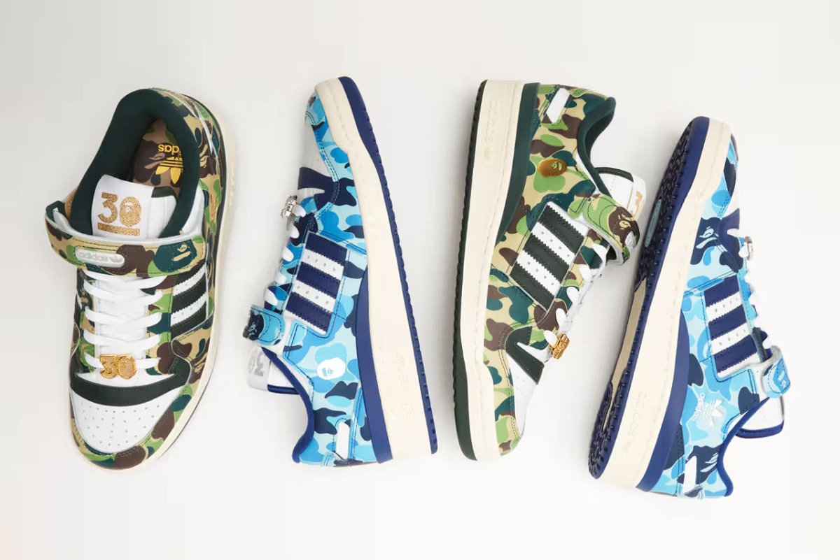 BAPE lançará Adidas Forum 84 Low “30th Anniversary” em breve | THE