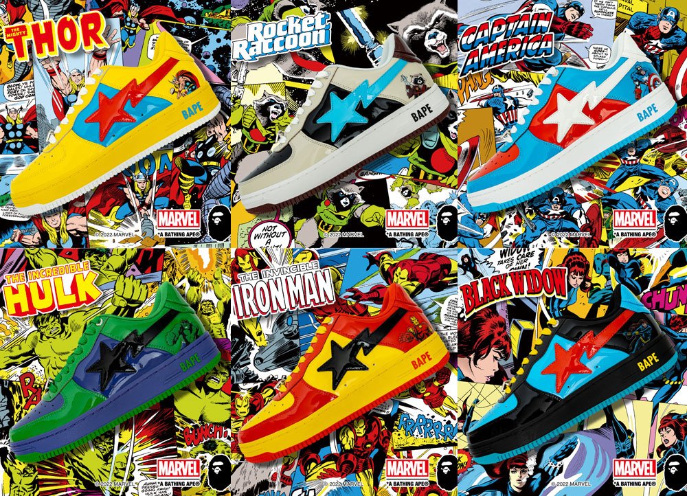 BAPE prepara nova coleção Marvel x BapeSta - THE GAME