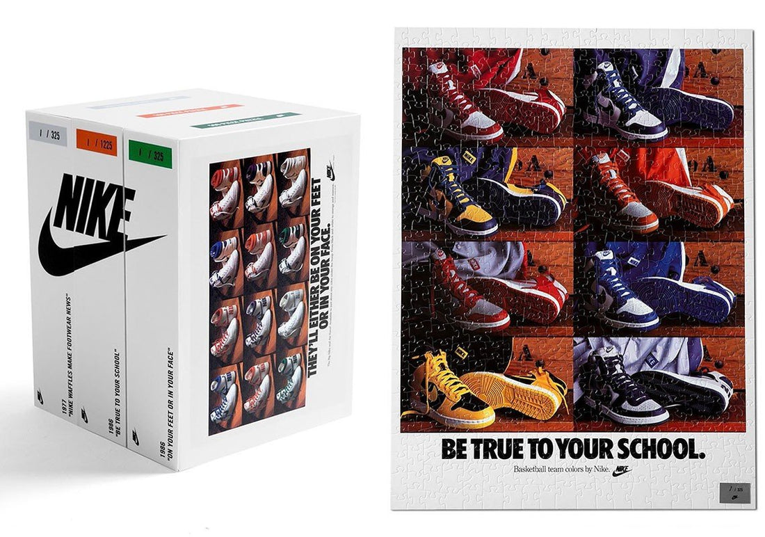Coleção de quebra-cabeças relembra anúncios clássicos da Nike