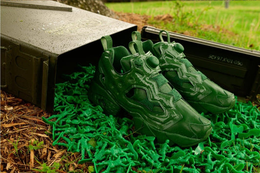 Collab BAIT x Reebok Toy Story ganha interação Instapump Fury OG Army Men - THE GAME