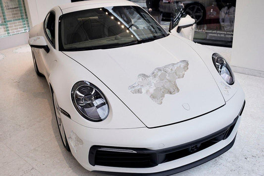 Daniel Arsham revela que obra Ash & Pyrite Eroded Porsche funciona perfeitamente nas ruas - THE GAME