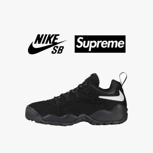 Detalhes da collab Supreme x Nike SB Darwin Low - THE GAME