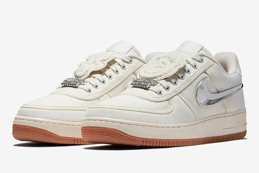 Divulgada a data de lançamento do novo Travis Scott x Nike Air Force 1 Low "Sail" - THE GAME