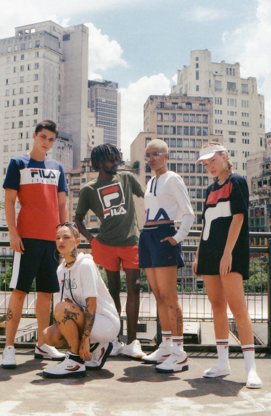 FILA convida Brechó Rua e Vida para editorial da linha "FAMIGLIA" - THE GAME